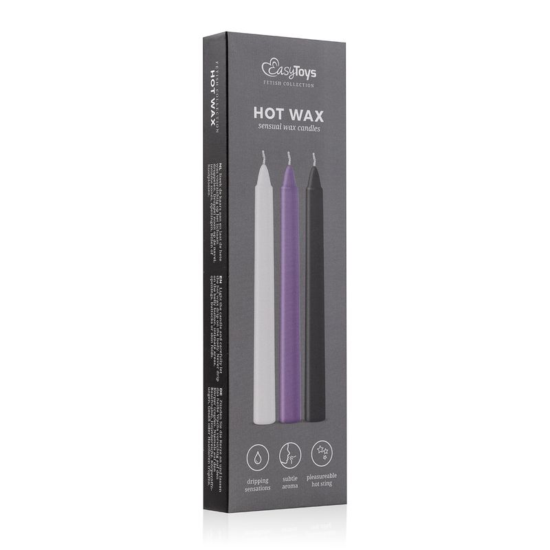 Sensual Hot Wax Candles 3 Pc