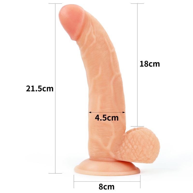 Easy Strap On Set 8.5in Dildo Vanilla