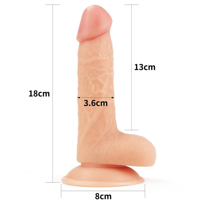 Easy Strap On Set 7.0 in Dildo Vanilla