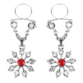 Ruby and Diamond Star Nipple Jewellery