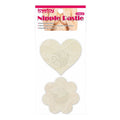 Lace Heart and Flower Nipple Pasties Twin Pk