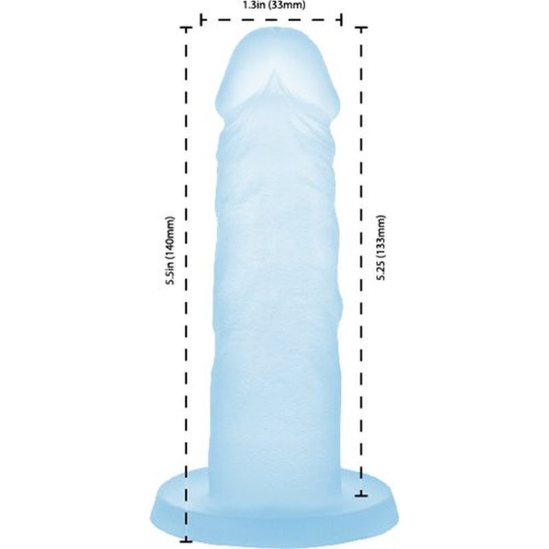 Cocktails Silicone Dildo Blue Lagoon 5.5in