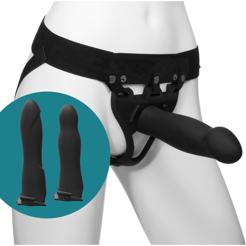 Be Ready 4 Pc -  7in, 7.5in, 8in Hollow Silicone Strap-On Set