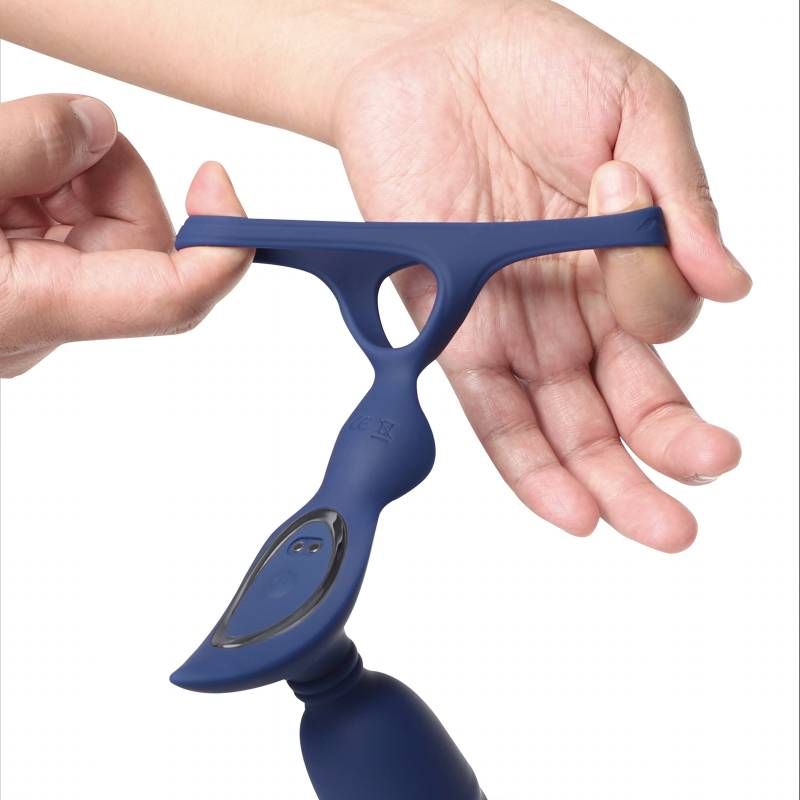 Ring n Rear Dual Thrusting Anal Probe with Cockring and Remote