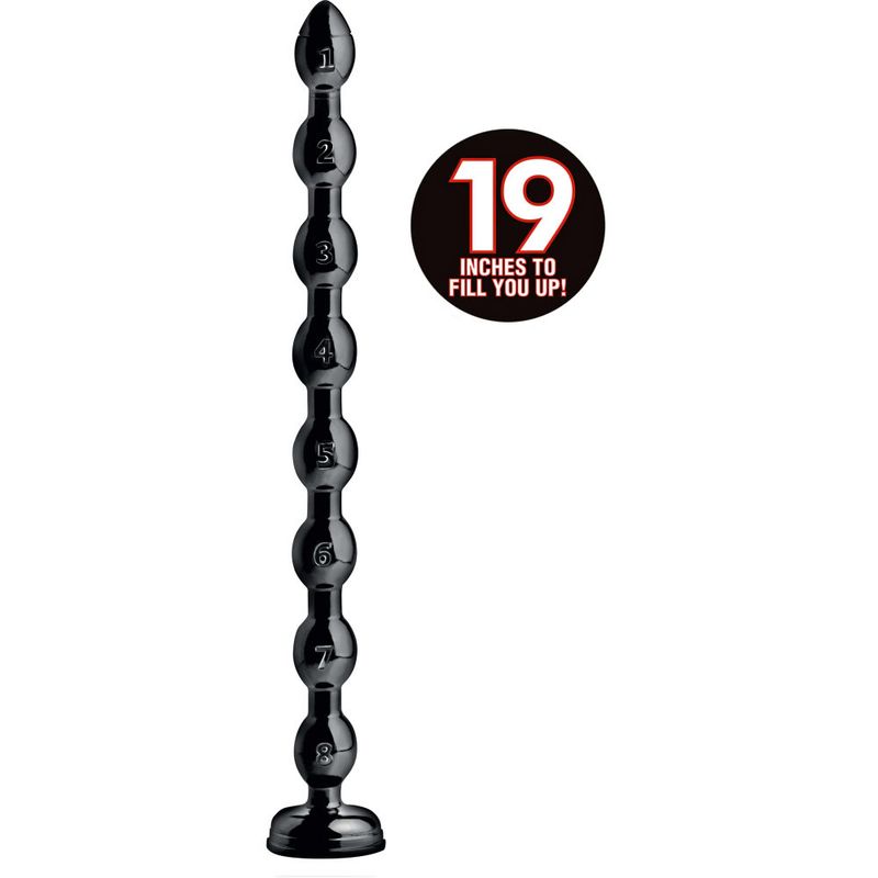 Hosed 19in Beaded Anal Snake