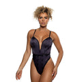 Playboy Blackout Bunny Romper Black