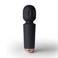 Rechargeable 16 Mode Silicone Mini Wand Black Tulip