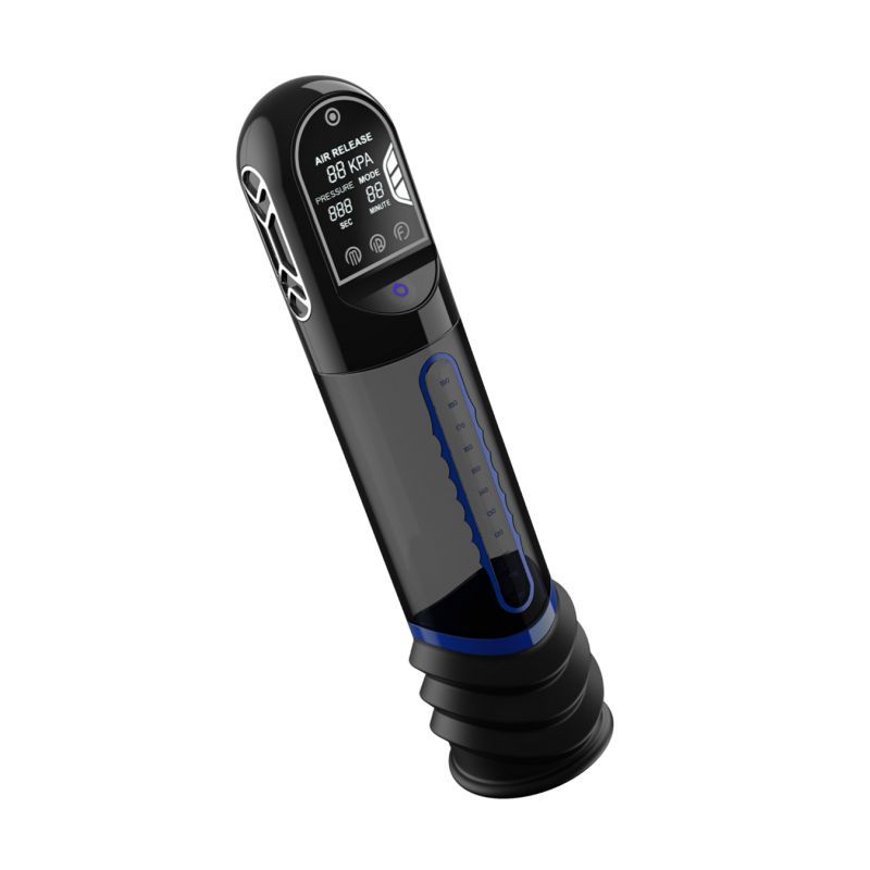 ISP90 Curve Infrared Automatic LCD Penis Pump Blue
