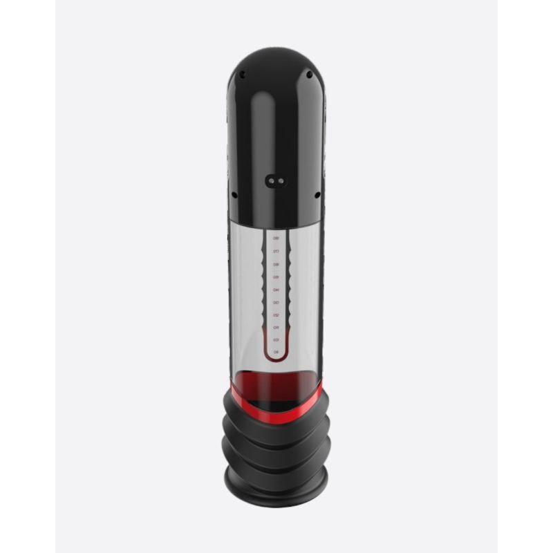 ISP90 Curve Infrared Automatic LCD Penis Pump Red